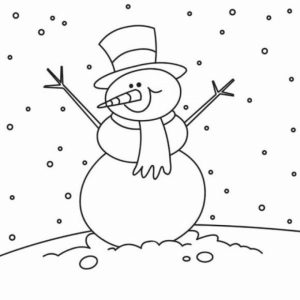 Snowman Coloring Pages Free Printable   75185