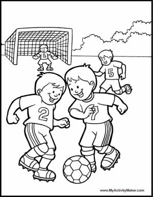 Soccer Coloring Pages for Kids   1v46v