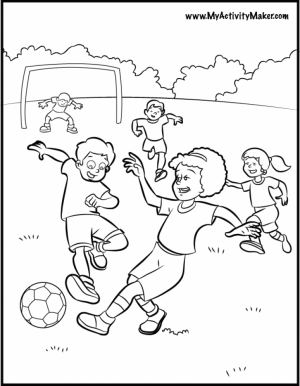 Soccer Coloring Pages Free   3gdmr