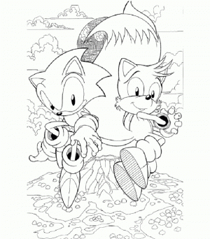 Sonic Coloring Pages for Kids   28954