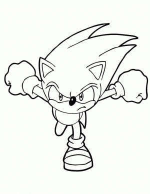 Sonic Coloring Pages Free Printable   655751