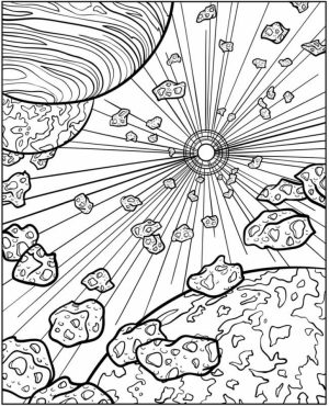 Space Coloring Pages Adults Printable   GSA64