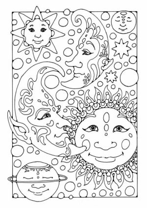 Space Coloring Pages Adults Printable   OGH32