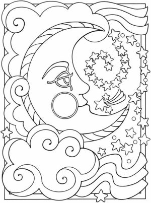 Space Coloring Pages Adults Printable   SPD63