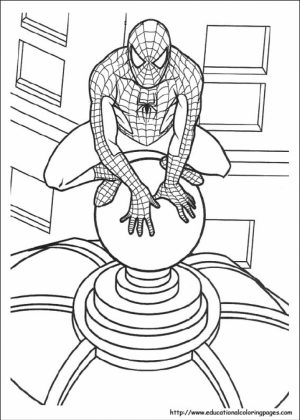 Spiderman Marvel Superhero Coloring Pages Printable   12670