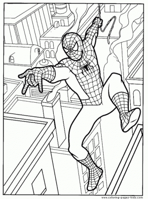 Spiderman Marvel Superhero Coloring Pages Printable   62416