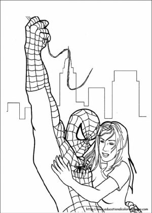 Spiderman Marvel Superhero Coloring Pages Printable   8724