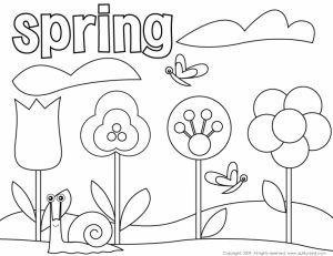 Spring Coloring Pages Free for Kids   e9bnu