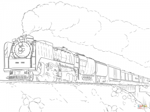 Steam Train Coloring Pages   88416