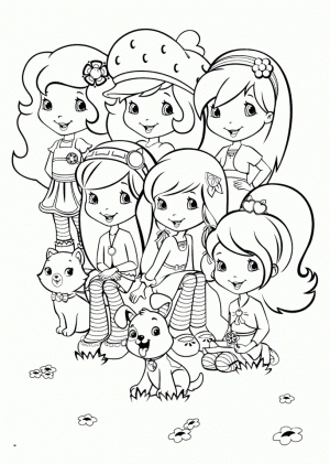 Strawberry Shortcake Coloring Pages Online   82549