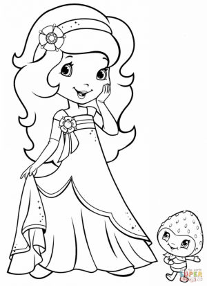 Strawberry Shortcake Printable Coloring Pages   05701