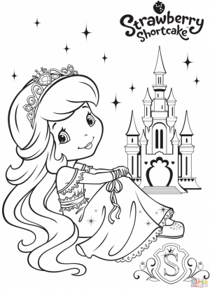 Strawberry Shortcake Printable Coloring Pages   12871