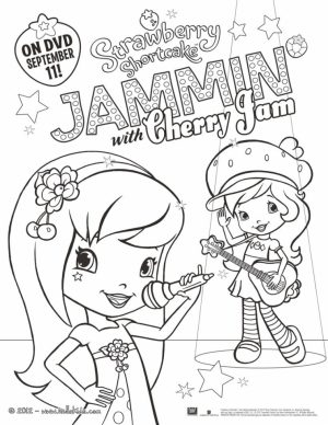 Strawberry Shortcake Printable Coloring Pages   21673