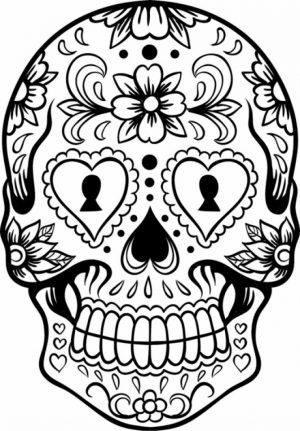 Sugar Skull Coloring Pages for Adults   21649