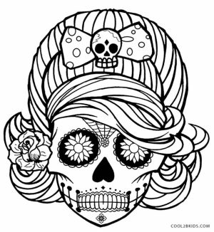 Sugar Skull Coloring Pages for Grown Ups   5759