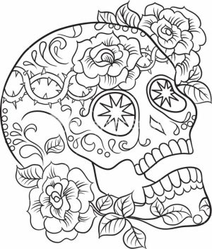 Sugar Skull Coloring Pages Free for Adults   24631