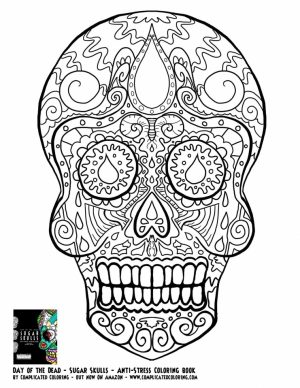 Sugar Skull Coloring Pages to Print for Free   35625