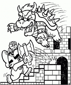 Super Mario Coloring Pages for Kids   bgdt3