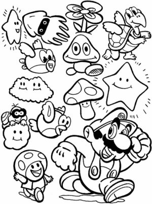 Super Mario Coloring Pages Printable   fc533