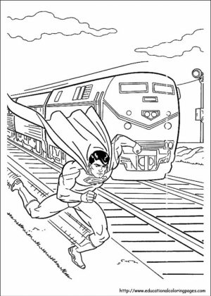 Superman Coloring Pages Free Printable   98393