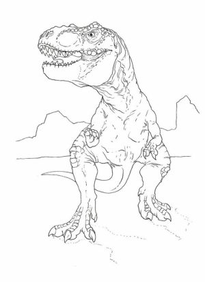 T Rex Coloring Pages Free Printable   51582
