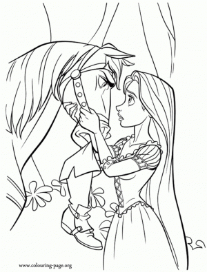 Tangled Coloring Pages Maximus and Rapunzel   6fg4a