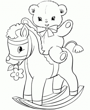 Teddy Bear Coloring Pages Free   te96b