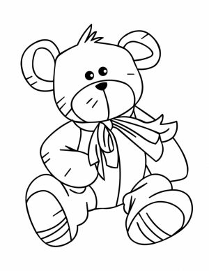 Teddy Bear Coloring Pages Kids Printable   0gjr8