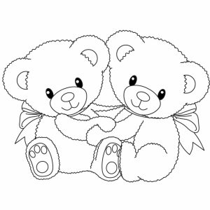 Teddy Bear Coloring Pages Kids Printable   748aj