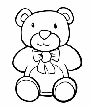 Teddy Bear Coloring Pages Kids Printable   ay649