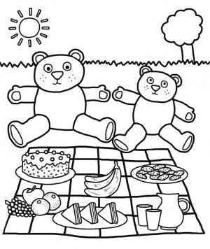 teddy bear picnic coloring pages – auyr2