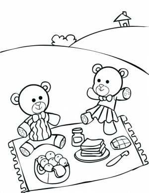 teddy bear picnic coloring pages   uatr6