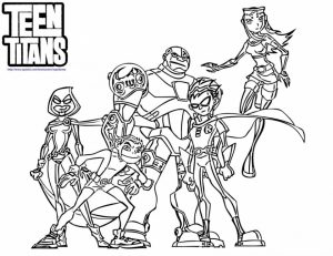 Teen Titans Coloring Pages Printable for Kids   xi226