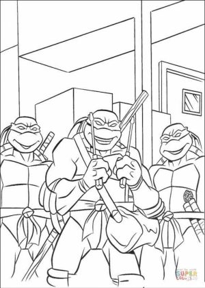 Teenage Mutant Ninja Turtles Printable Coloring Pages for Boys   31709