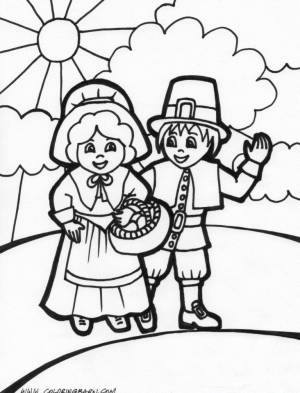Thanksgiving Coloring Book Pages for Kids   txv40