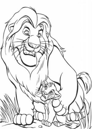 The Lion Kin Coloring Pages Free to Print   yad6