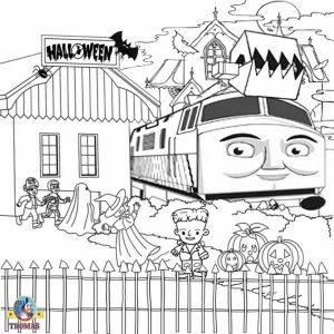 Thomas the Tank Engine Coloring Pages Free   80043