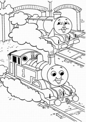 Thomas the Tank Engine Coloring Pages Free   90057