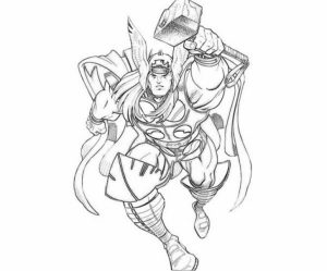 Thor Coloring Pages Free Printable   9466