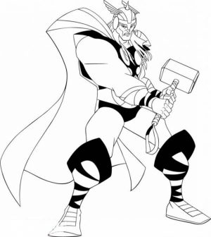 Thor Coloring Pages Free Printable   9548