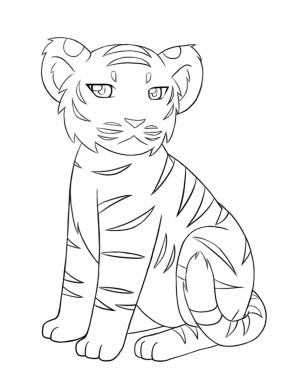 Tiger Coloring Pages to Print Out   21046