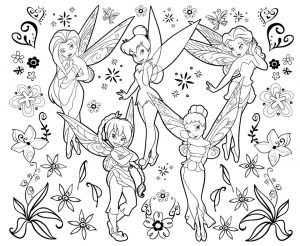 tinkerbell fairy coloring pages to print out for girls – 78391