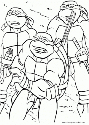 TMNT Ninja Turtles Coloring Pages Printable   52891