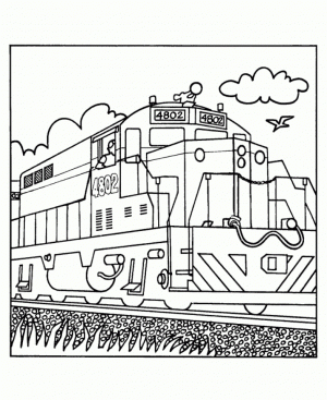 Train Coloring Pages for Kids   37921