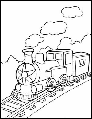 Train Coloring Pages for Kids   37985