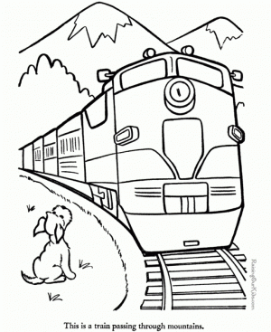 Train Coloring Pages for Kids   61729