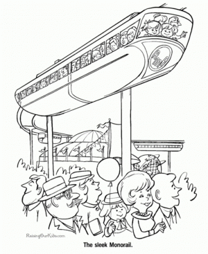 Train Coloring Pages for Kindergarten   31669