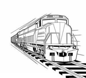 Train Coloring Pages for Kindergarten   41778