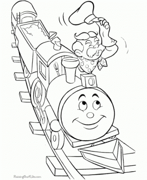 Train Coloring Pages Printable for Kids   66492