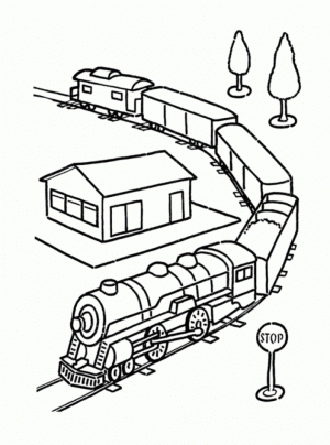 Train Coloring Pages to Print for Free   26958